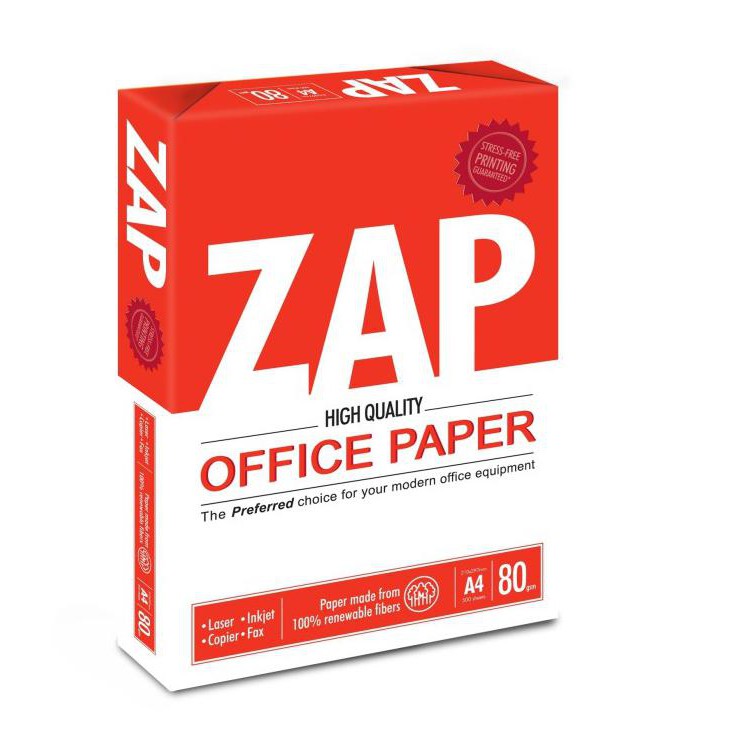 

Kertas Hvs A4 80Gr Zap Fotokopi Fotocopy Print Photocopy Paper Anijejestore