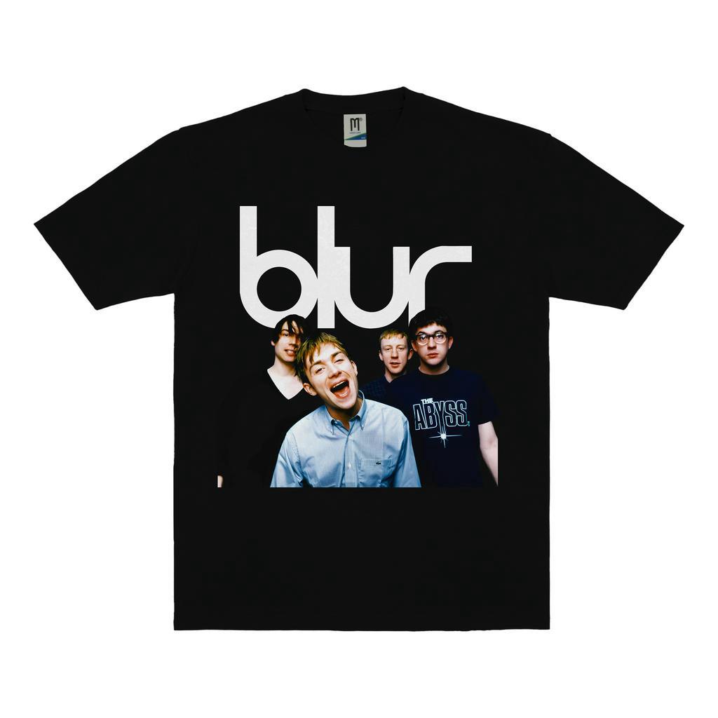 KAOS BAND BLUR BAND MEMBERS VINTAGE | T-SHIRT BAND BLUR | BLUR HITAM