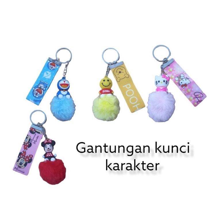 GANTUNGAN KUNCI HELLOKITTY / GANTUNGAN KUNCI DORAEMON / GANTUNGAN KUNCI MICKEY / GANTUNGAN KUNCI KAR