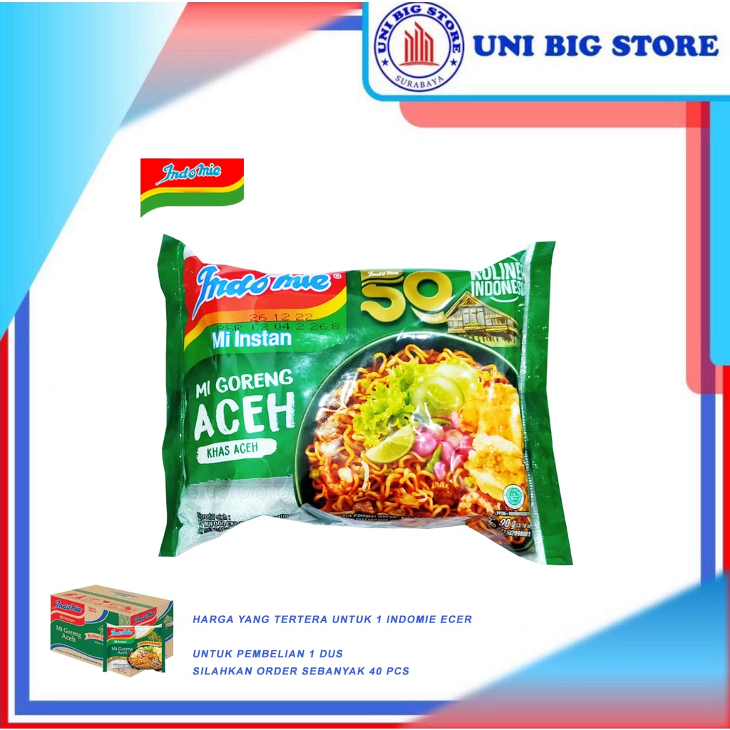 

Indomie Mie Goreng Aceh 90 gr