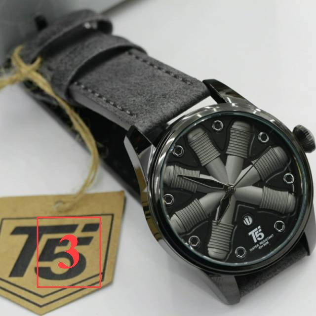 Jam Tangan Pria T5 H3632 T5 H 3632 original leather bergaransi free box