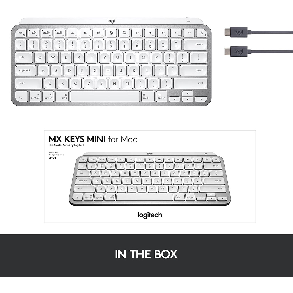 Logitech MX Keys Mini For  Wireless Illuminated Keyboard Bluetooth