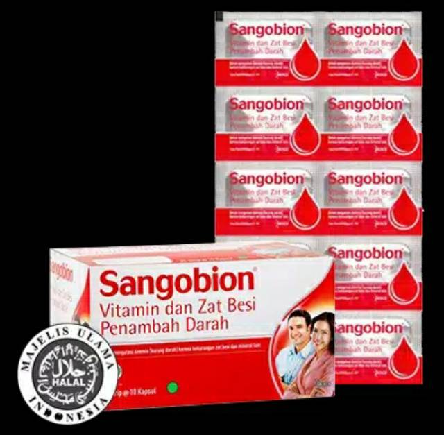 Sangobion 1 Strip isi 10 kapsul