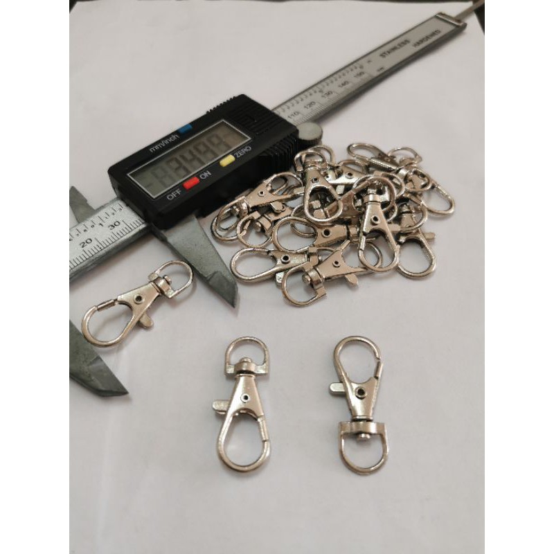 

kaitan tas / kaitan id card 1cm nikel / 144pcs