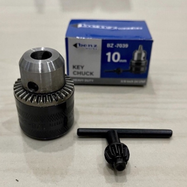 10 mm BENZ BZ-7039 Kepala bor listrik 10mili ada drat 10mm pakai kunci bor merk benz 3/8 - 24 unf el