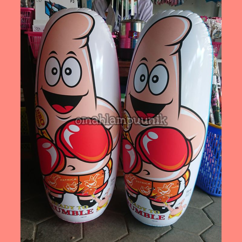 AJ NEW!! BISA COD!! Mainan Balon Tinju Besar Karakter SpongeBob Dan Patrick Ukuran 91cm