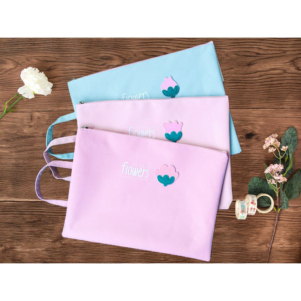 

Lovely Flowers Tote Folder A4