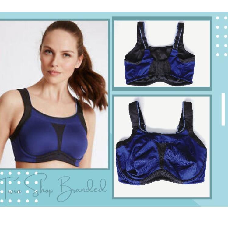 EFLS Sports Bra Hight Impact Non Foam by Markus & Spenser Size 32 34 36 C D DD E F G iflu485