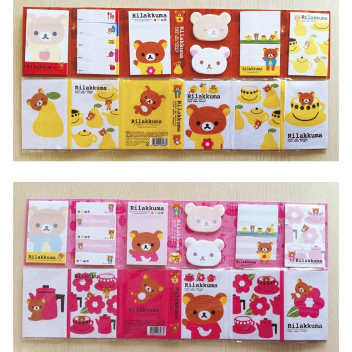 

Stick Note Memo Rilakkuma Angkat Tangan Lipat 6 - Baju Pir