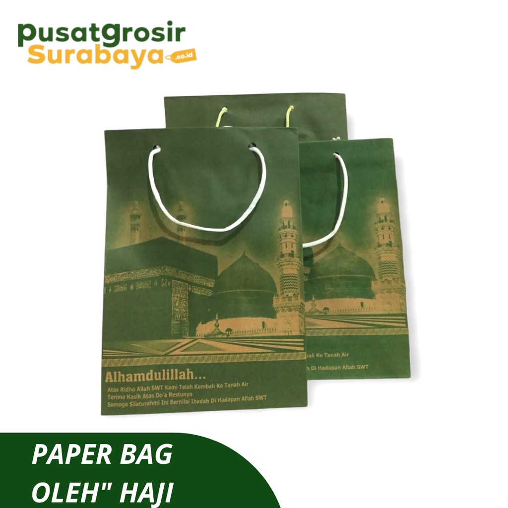 

Paper Bag Haji Tas Kertas Tas Souvenir Haji Besar 20pcs Oleh-oleh Haji Umroh