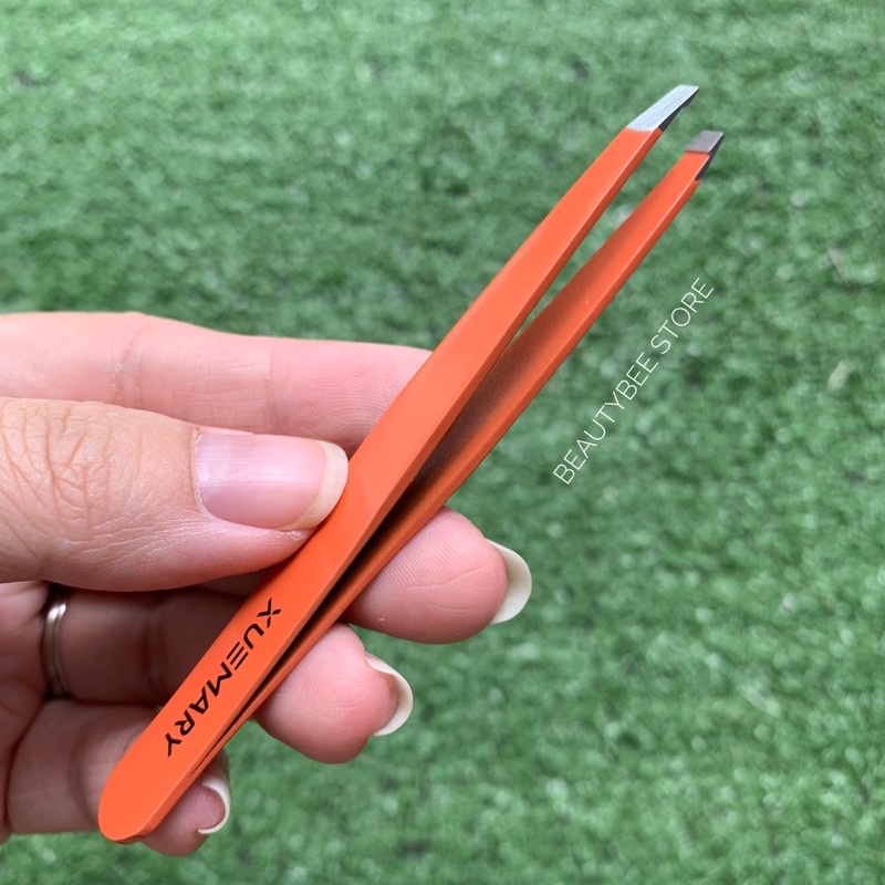 PINSET BULU / PINSET ALIS ORANGE STAINLESS STEEL PREMIUM TEBAL X9754