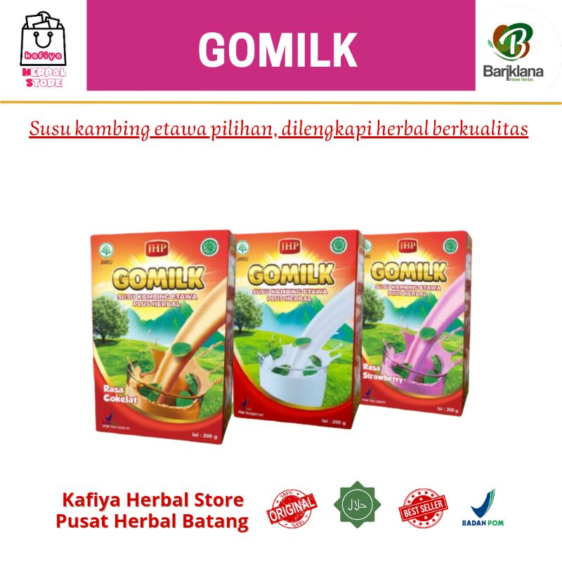 GRATIS BONUS / GOMILK SUSU KAMBING ETAWA PLUS HERBAL DAUN KELOR / SUSU ETAWA / SUSU KAMBING / SUSU