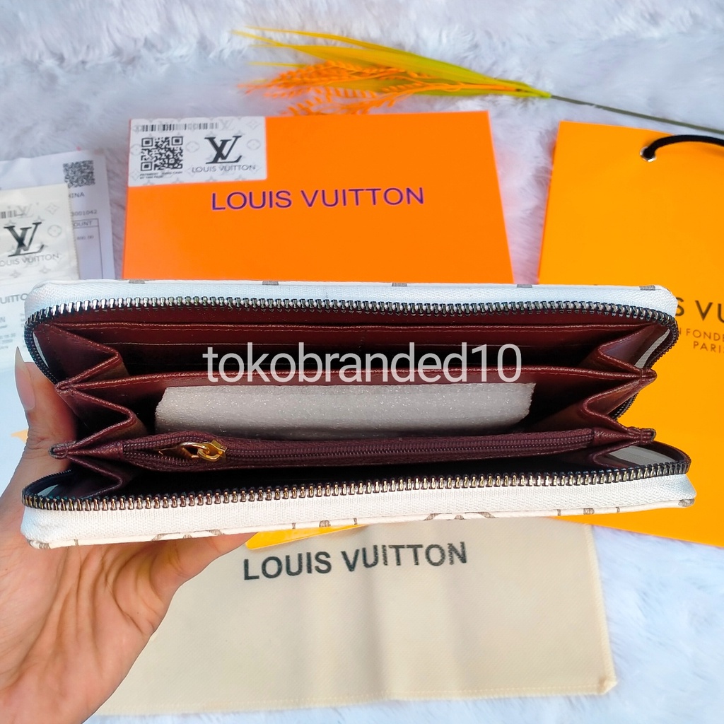 DOMPET PANJANG WANITA L*V RESLETING FREE BOX+PAPERBAG FULLSET