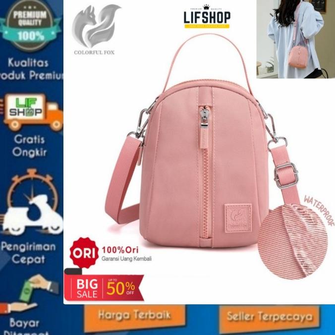 Tas Slempang Wanita Colourful Fox 0491 Sling Bag Tangan Cewe Anti Air