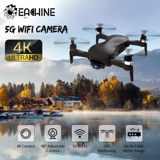 Eachine Ex4 Rc Quadcopter Drone 5G Wifi Gps 3Km 1Km Fpv Dengan Kamera Lucakimm