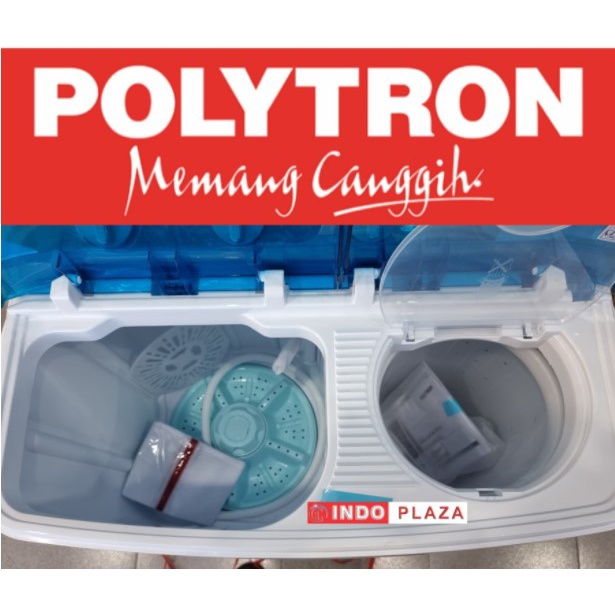 Polytron Mesin Cuci 2 Tabung 8Kg Samba Pulsator PWM 8072 PWM8072