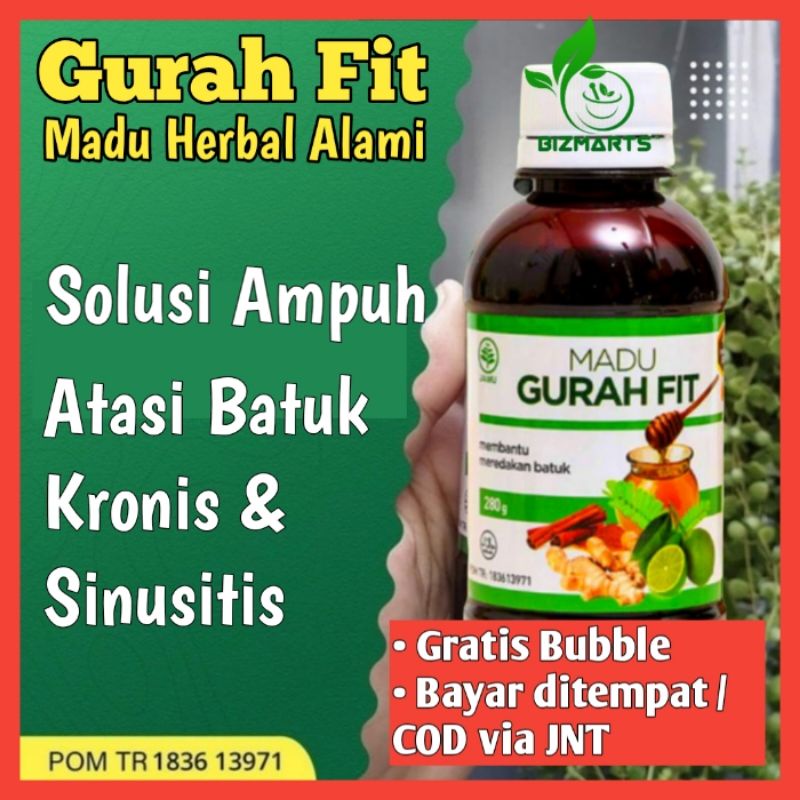 Jual Madu Gurah Fit Obat Herbal Alami Pereda Batuk Pilek Asma Sesak Radang Tenggorokan Gurahfit 8449