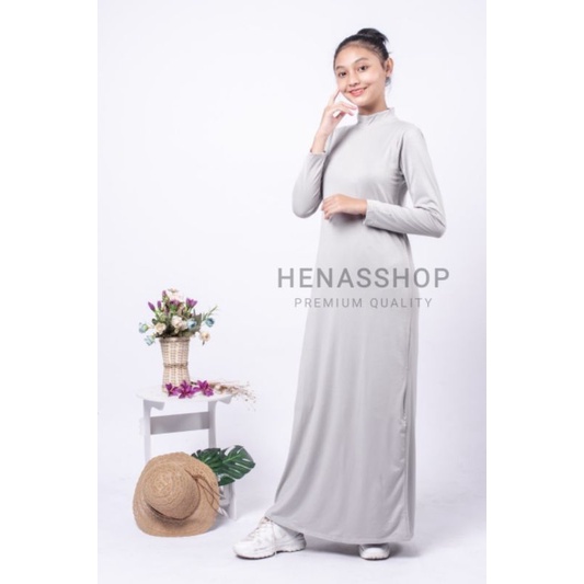 MANSET DRESS GAMIS LENGAN PANJANG