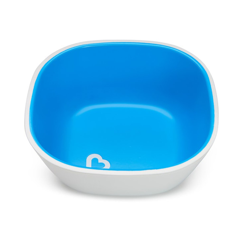 Munchkin Splash Toddle Bowls Mangkok Makan Anak Blue Green Biru Hijau 2 Pack