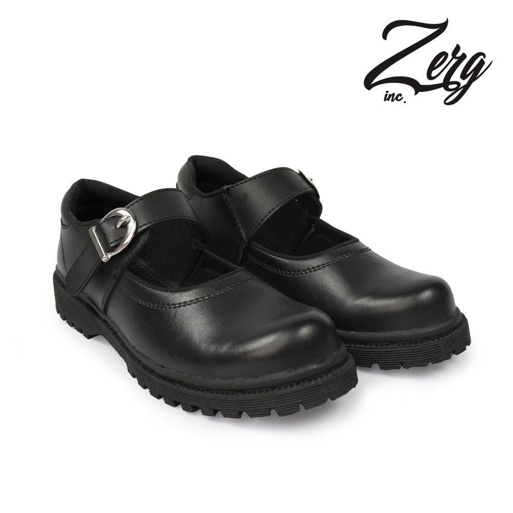 SEPATU SAFETY WANITA ZERG ORIGINAL BELT UJUNG BESI PDL PDH TNI POLRI INDUSTRI KERJA DISKON TERLARIS