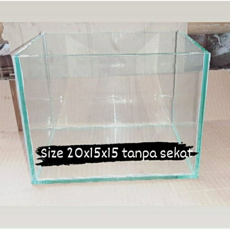 Aquarium soliter Cupang Guppy 20x15x15