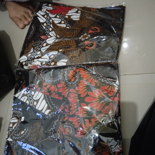Batik Couple Keluarga Sania Ruffle Ori Ndoro Jowi Dnt Motif Kembang Langit