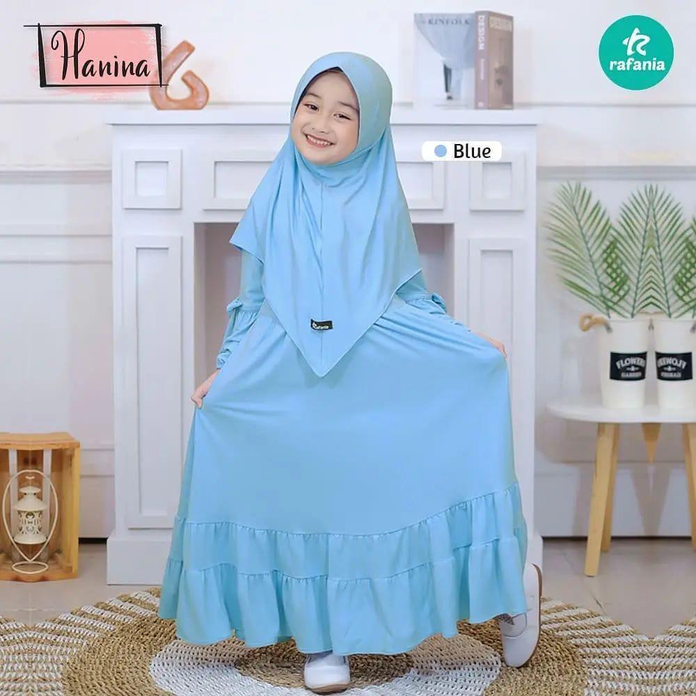 HDN Gamis Anak Trendi Gamis Anak Set Khimar Gamis Modern 2022 "HANNIA KIDS" Gamis Syari Set Gamis An
