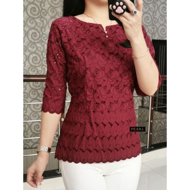 Blus Katun Bolong PEARL 4