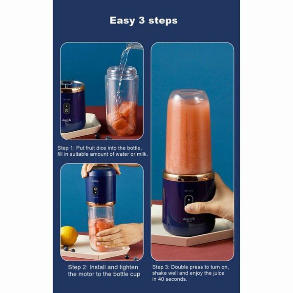 Deerma NU06 Electric Juicer Cup Blender - Juicer Portable 400ml - Garansi Resmi 1 Tahun