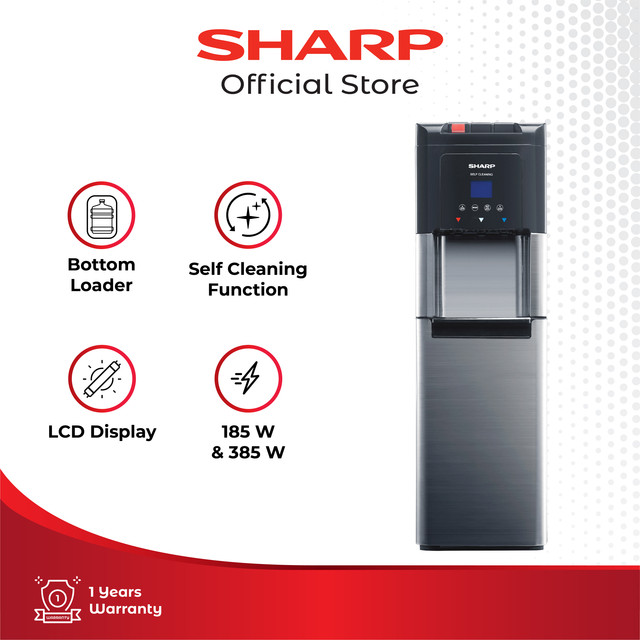 Sharp Dispenser Bottom Loading SWD-75EHL-SL - Silver