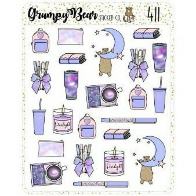 

1pack isi 40pcs sticker sticker