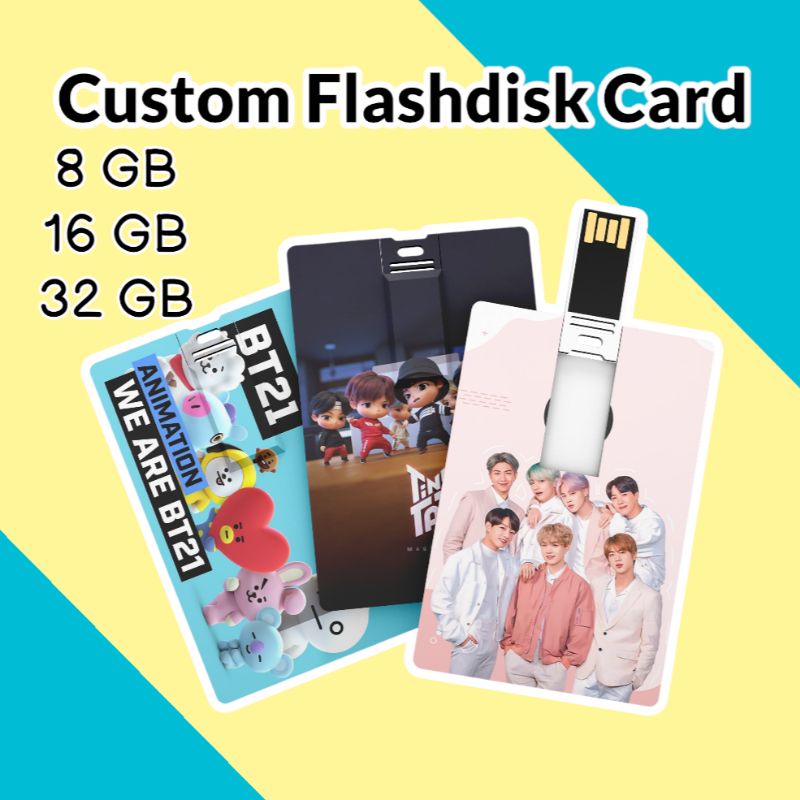 Flashdisk Card Custom | Flashdisk Custom | 8GB 16GB 32GB