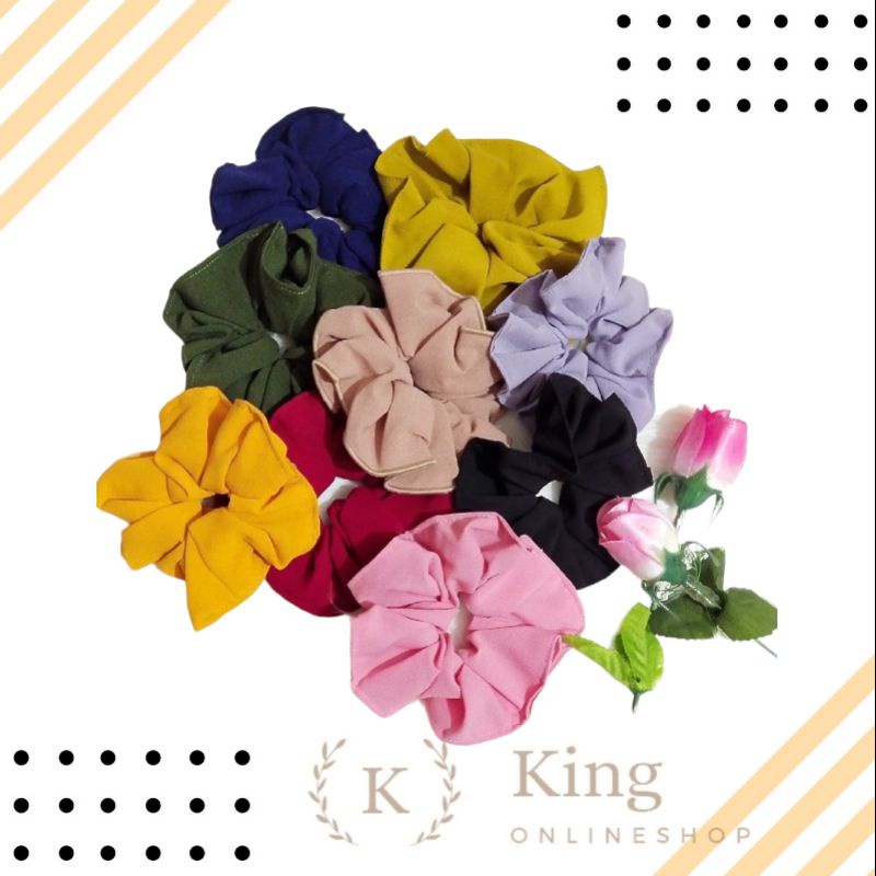 KUNCIR RAMBUT SCRUNCHIE / IKAT CEPOL HIJAB Wanita