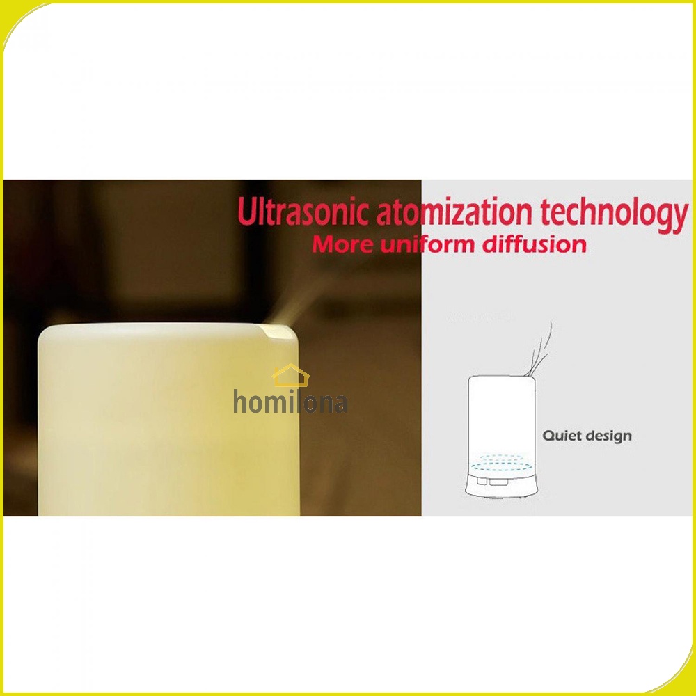 Humidifier Diffuser Aromaterapi Tanpa Kapas Ultrasonic RGB Lamp 125ml Essential Oil Taffware HUMI H213