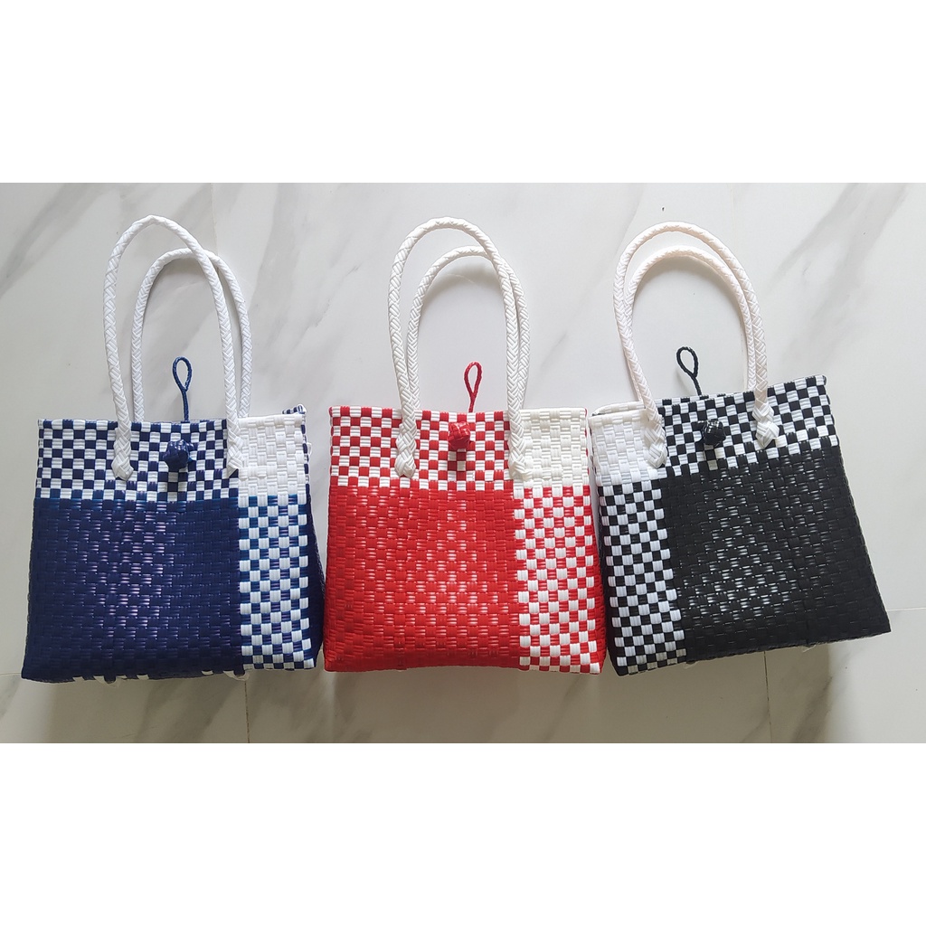 Totebag / Tas Anyaman / Tas Anyaman Plastik / Tas Jali Jalvares (Size L)