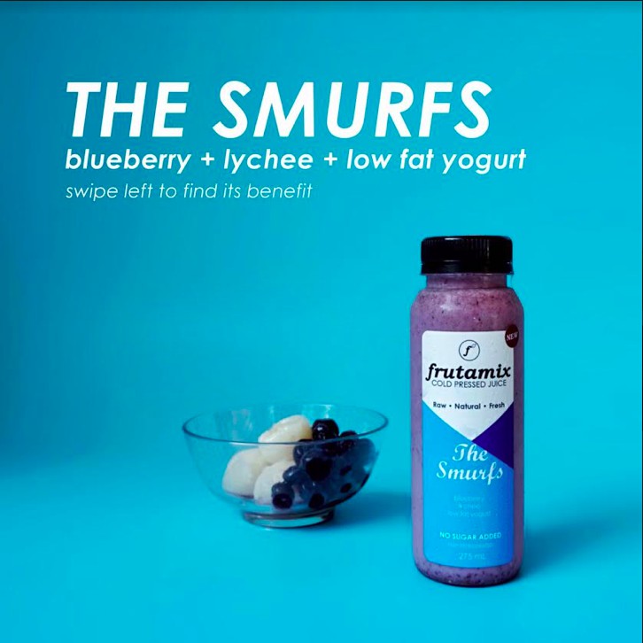 

The Smurfs - FRUTAMIX Cold Pressed Juice / Jus DETOX / Jus Diet / Jus kesehatan