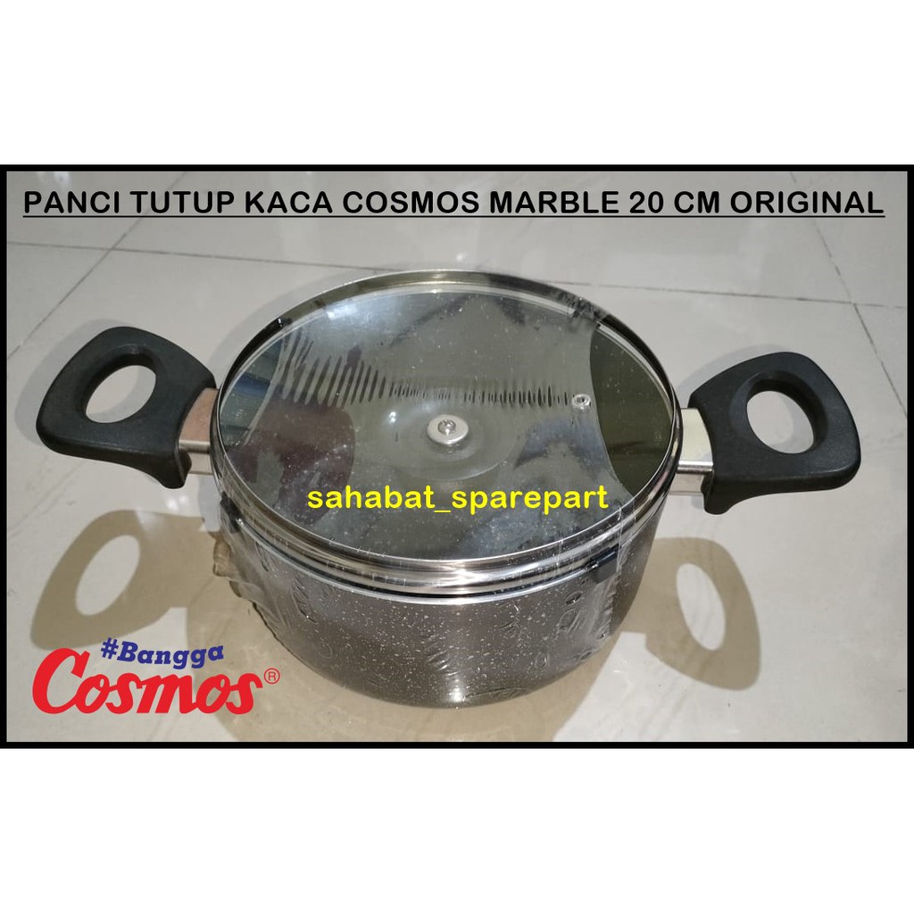 PANCI TUTUP KACA DUTCH OVEN COSMOS MARBLE 20 CM ORIGINAL