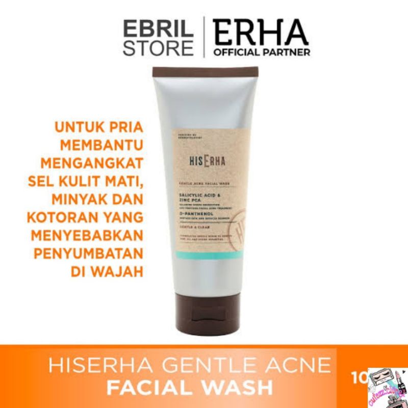 ☃Cutezz_Ching1☃HisErha Gentle Acne Facial Wash 100ml