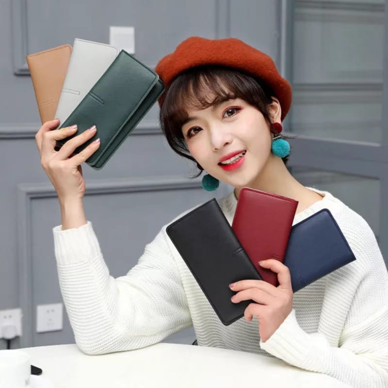 Forever Youth Dompet Lipat Tipis Dompet Panjang Wanita fashion Korea-1