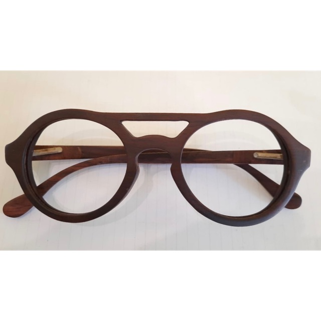 frame kacamata kayu pria wanita (frame +lensa)