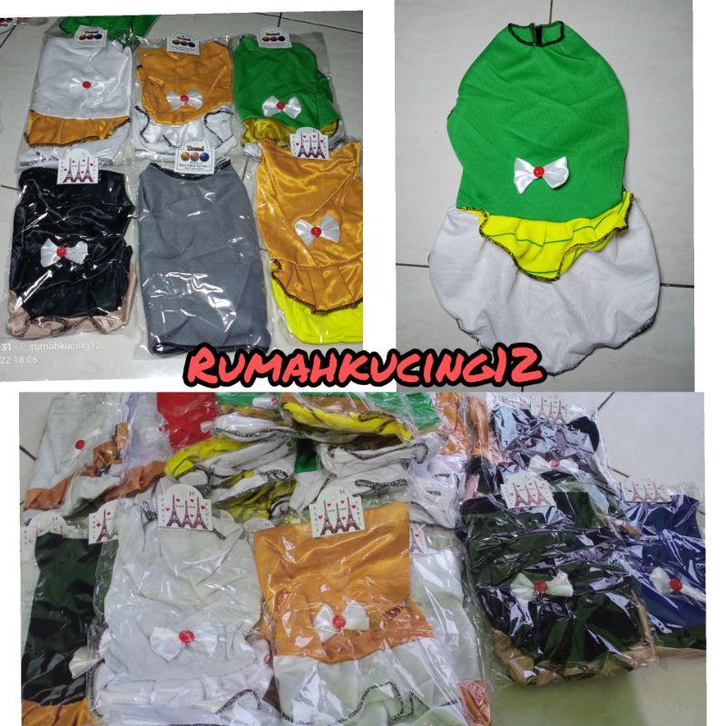 baju kucing /baju kucing murah / baju kucing rok berpita