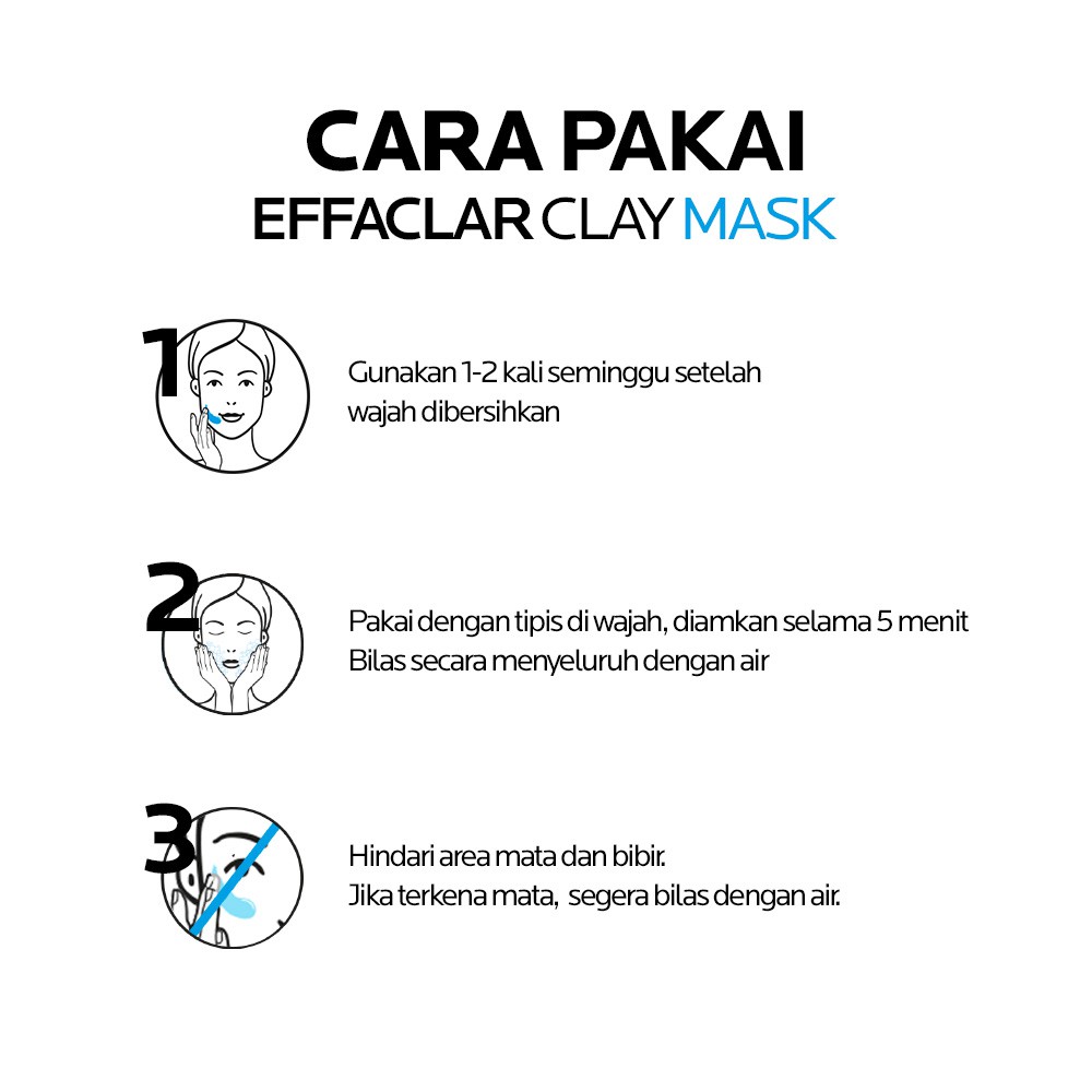 La Roche Posay Effaclar Oil Control &amp; Acne Clay Mask - Masker Wajah Kulit Jerawat/Berminyak