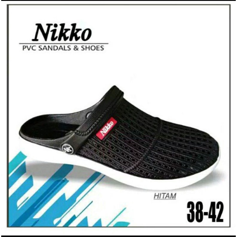 NK 151 - Sandal bakpao NIKKO 8151  / 8153 cek nikko 8155 model terbaru SEPATU PRIA SLOP SANDAL PRIA DEWASA SANDAL MURAH SURABAYA KARET PVC MERK NIKKO 8151