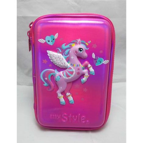 

MY Style TM 2270 Unicorn Hardtop Pencil Case (Metal Finish Material)