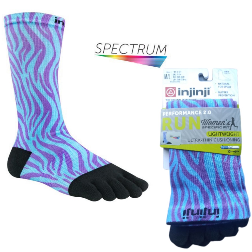 Injinji Spectrum Women’s Run Lightweight Crew Serene