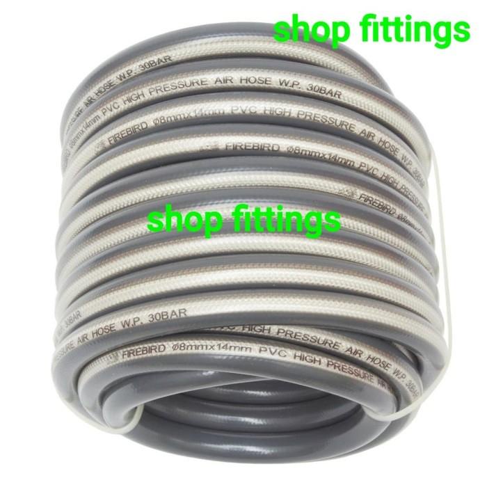 Selang Kompresor Angin Lentur Awet Pvc High Pressure Air Hose 8 X 14Mm