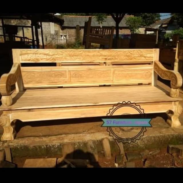 Jual Bale Bale Daybed Model Kuno Besar Antik Ukir Jepara Bangku Panjang