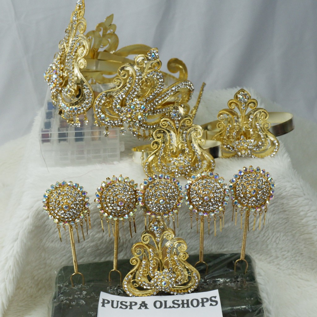 mahkota sunda siger sunda anjani gold + 5 mentul jumbo