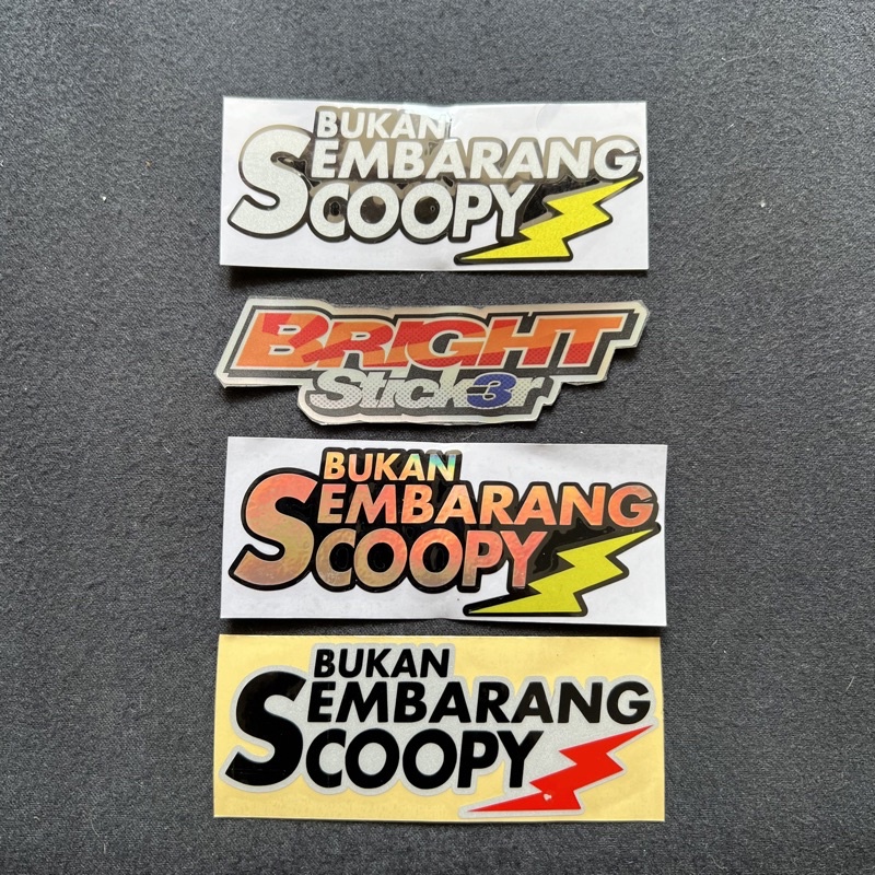 STICKER STIKER BUKAN SEMBARANG SCOOPY CUTTING