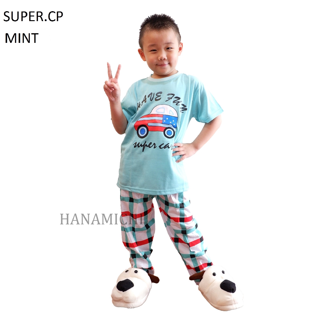 Hanamichi SUPER.CP Baju Tidur Anak Lengan Pendek